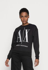 Armani Exchange - FELPA - Mikina - black Miniatura obrázku 1