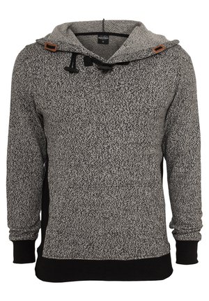 Kapucnis pulóver - black/grey