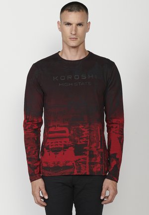 Top s dlhým rukávom - rojo   red