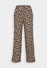 VMEASY WIDE PANTS LEO PRINT - Nadrágok - irish cream/dina