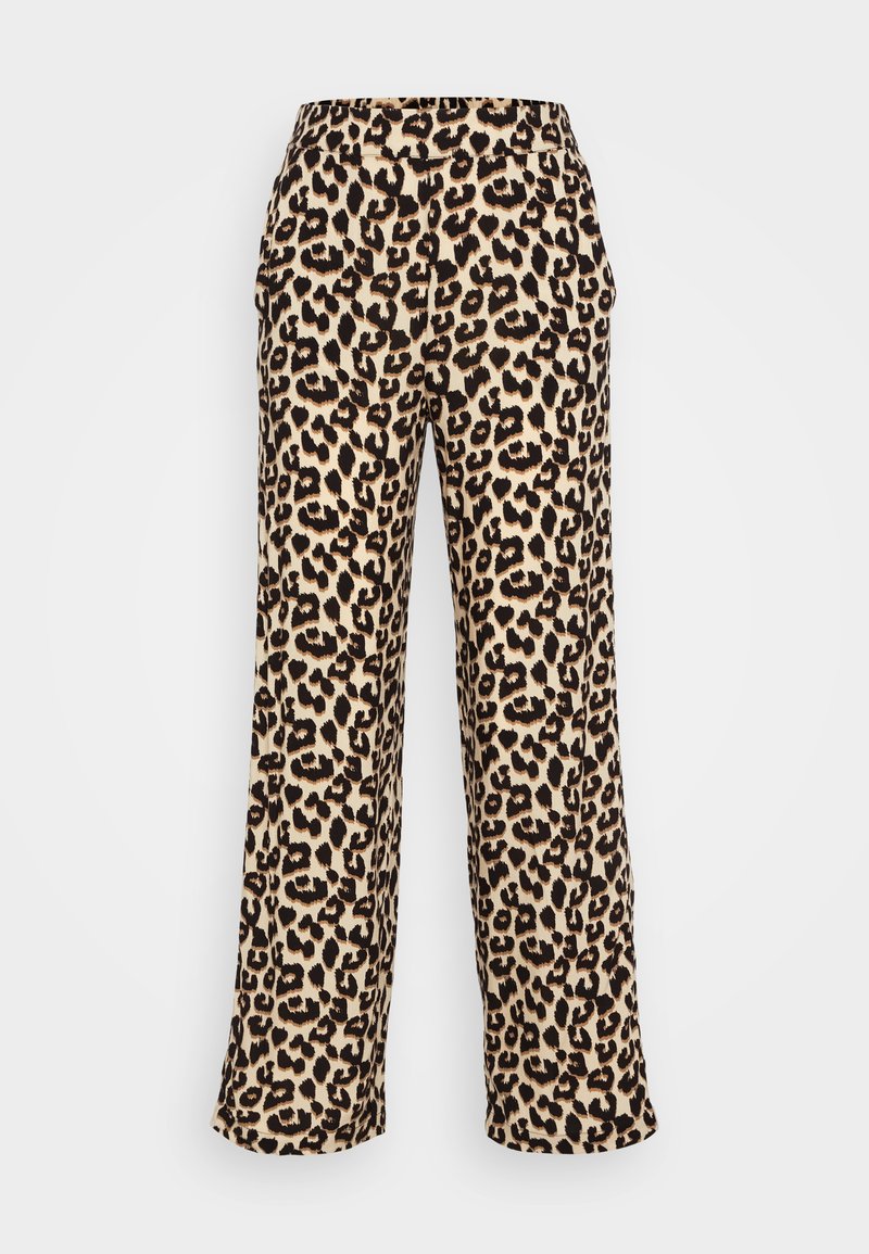 Vero Moda Petite VMEASY WIDE PANTS LEO PRINT Stoffhose Irish Cream vero-moda-petite-vmeasy-wide-pants-leo-print-stoffhose-irish-cream
