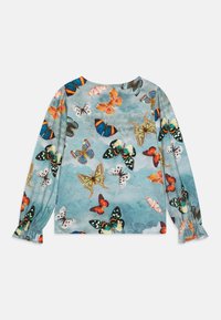 Molo RAINA LONG SLEEVES - Μπλούζα με μακριά μανίκια - black/light blue
