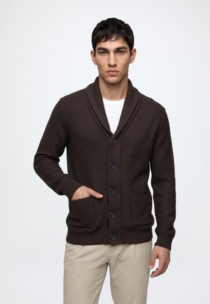 Selected, SLHRICHARD - Cardigan - chocolate torte