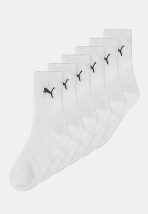 JUNIOR CREW SOCK 6 PACK UNISEX - Ponožky - white/white