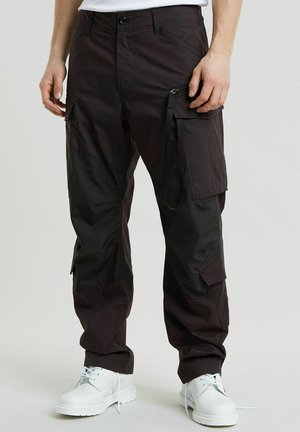 ROVIC ZIP 3D LOOSE - Cargo trousers - dk black