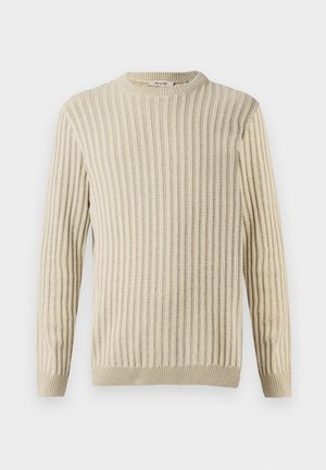 Only & Sons ONSBRANT CREW KNIT - T-shirt con stampa - beige