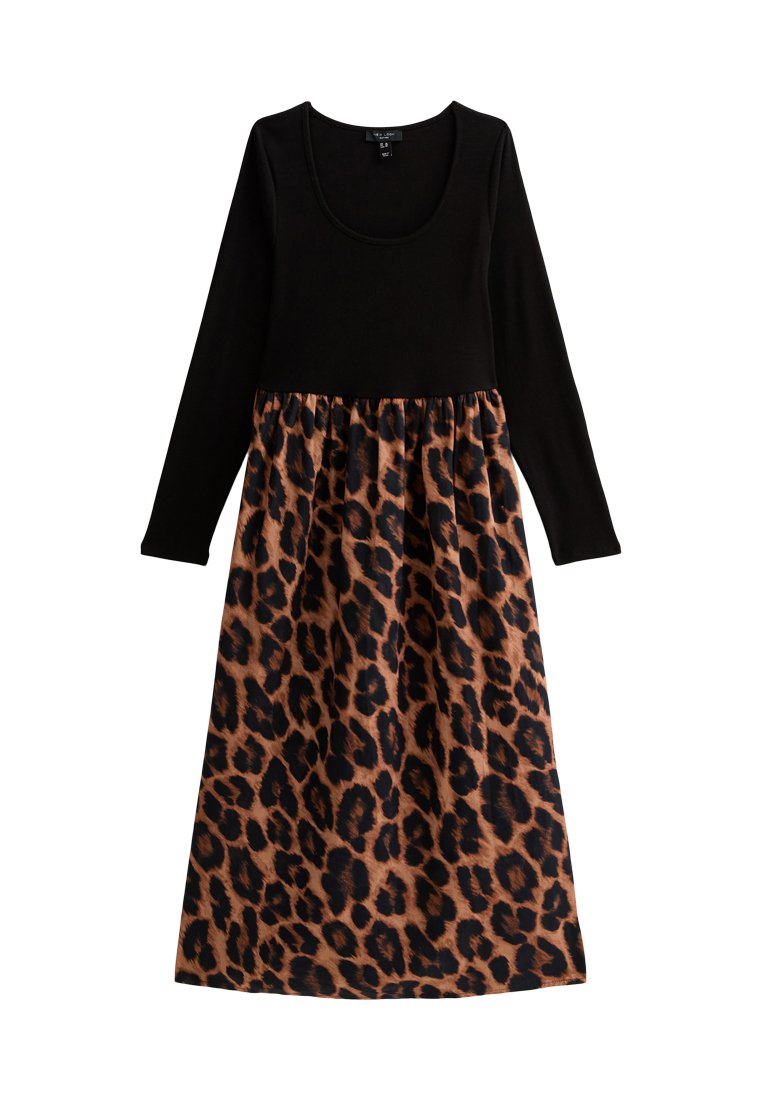 New Look Curves Maxi-jurk bruin