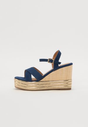Anna Field by Zalando Sandalen met sleehak - dark blue