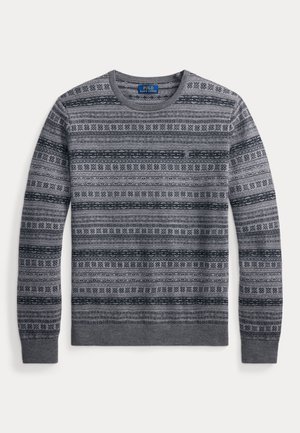 Polo Ralph Lauren, FAIR ISLE WASHABLE WOOL SWEATER - Pullover - grey combo