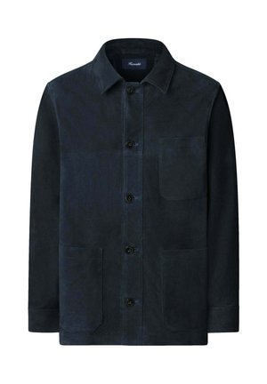 Façonnable Chaqueta de cuero - dark denim blue