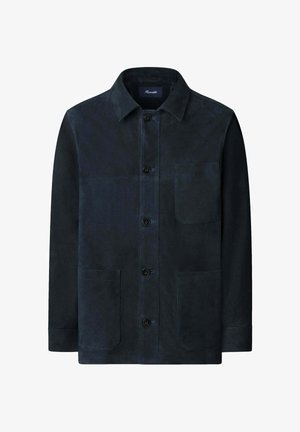 Façonnable Giacca di pelle - dark denim blue
