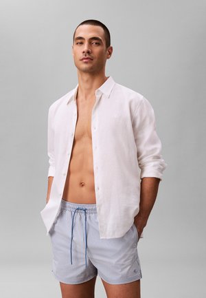 DRAWSTRING - SEERSUCKER - Bañador corto - liberty blue  white