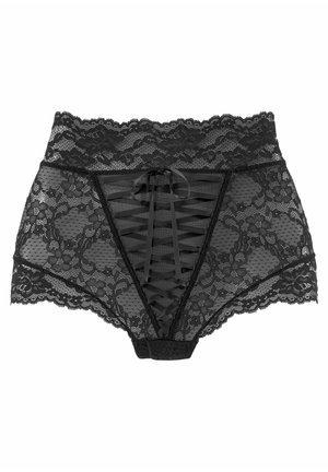 PETITE FLEUR GOLD BY LASCANA HIGH WAIST BRIEF OUVERT - Lingerie sculptante - schwarz