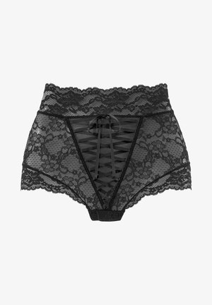 PETITE FLEUR GOLD BY LASCANA HIGH WAIST BRIEF OUVERT - Roupa modeladora - schwarz
