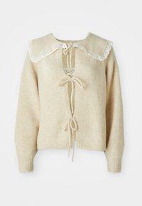 JESSE COLLAR CARDIGAN - Adīta jaka - cream