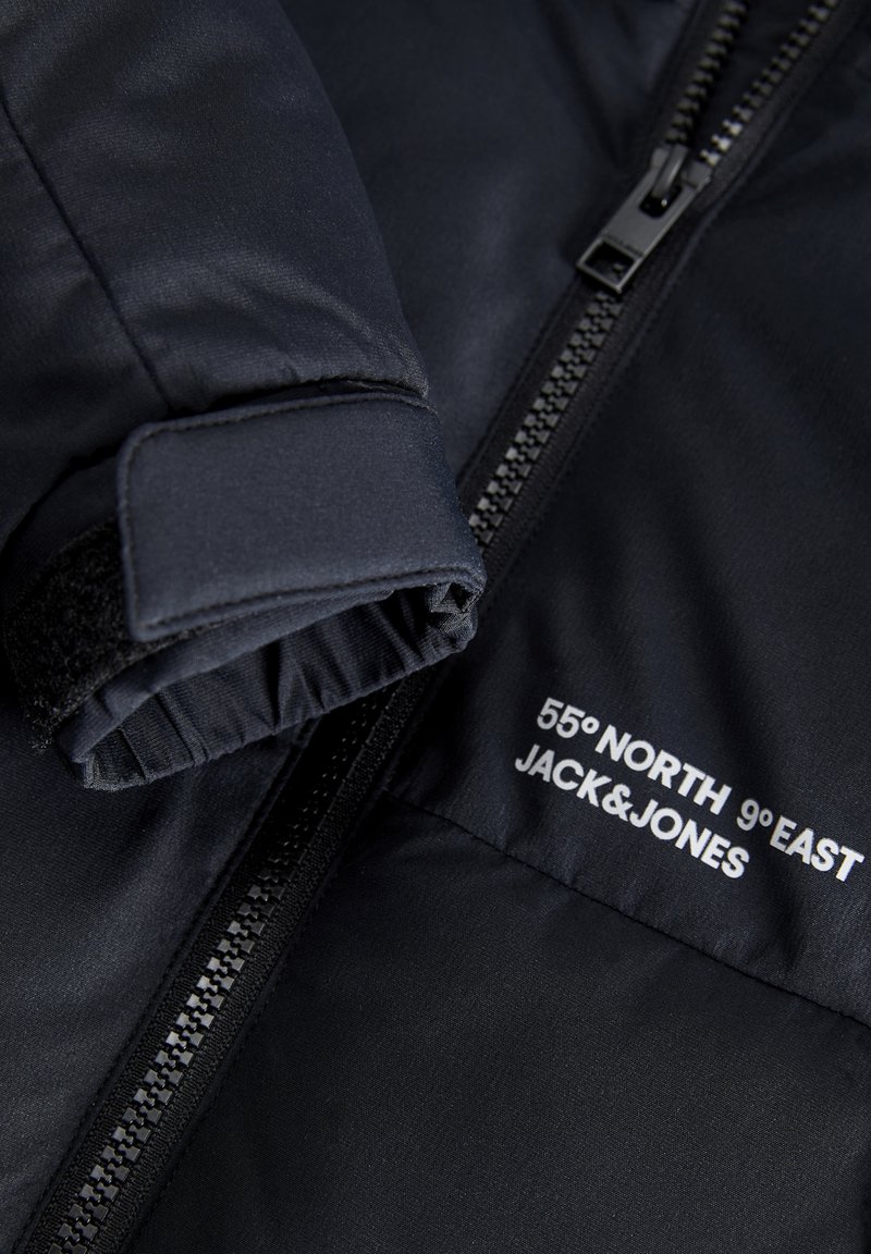 Jack Jones Junior REFLECTIVE PUFFER Winter jacket black