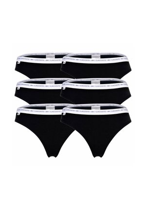 6ER PACK - LOGOBUND EINFARBIG - String - schwarz