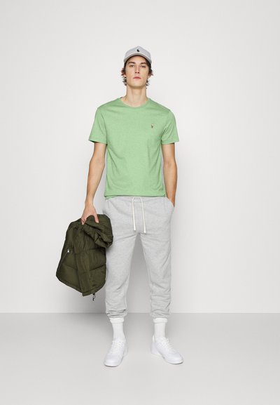 Polo Ralph Lauren CUSTOM SLIM FIT SOFT COTTON T-SHIRT - T-shirt básica - outback green heather