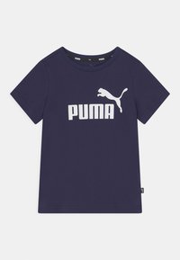 Puma - LOGO TEE UNISEX - T-shirts print - peacoat Miniaturebillede 1