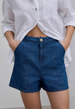Next, Denim shorts - mid blue