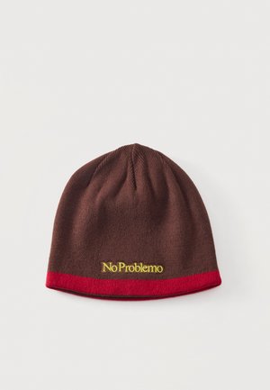 No Problemo, STRIPE REVERSIBLE UNISEX - Плетена шапка - brown