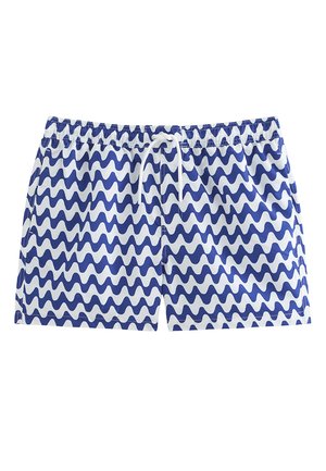 New Look, REGULAR WAVE PRINT DRAWSTRING SWIM SHORTS - Zwemshorts - blue pattern