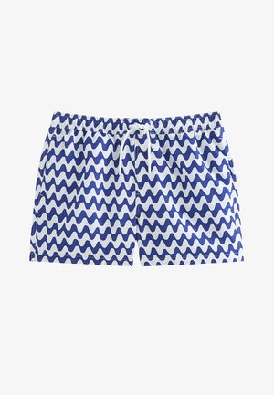New Look, REGULAR WAVE PRINT DRAWSTRING SWIM SHORTS - Zwemshorts - blue pattern