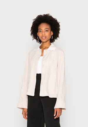STYLE, HIDDEN PLACKET, ATTACHED POCKETS, COLL - Lehká bunda - dusty field