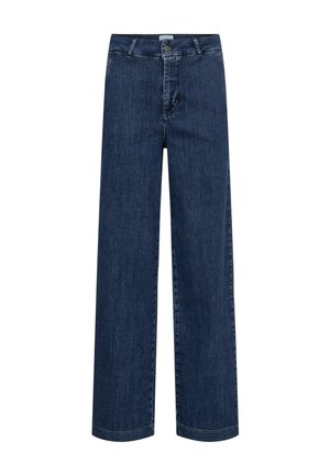 Nümph, NUAMBER WIDE - Wide leg - medium blue denim
