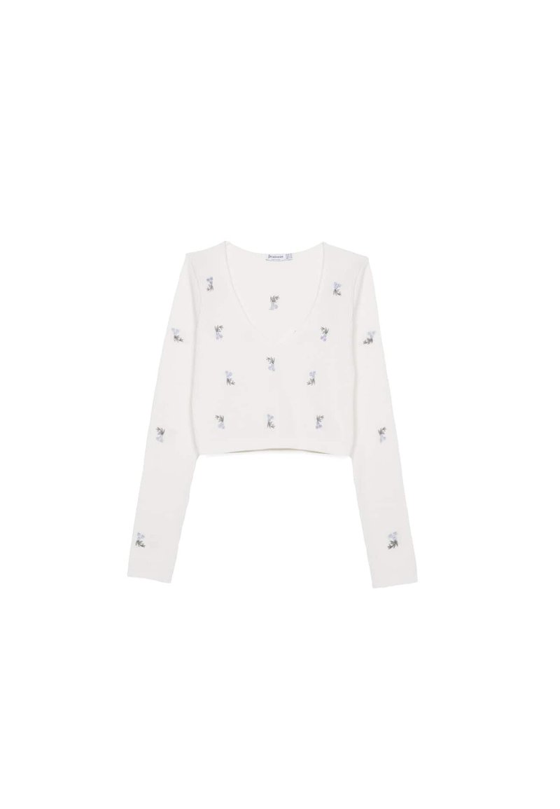 Stradivarius Longsleeve wit