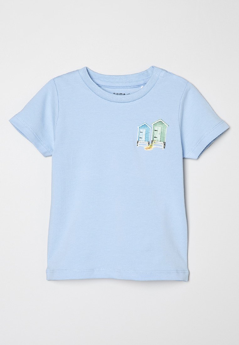 name it T-shirt print lichtblauw