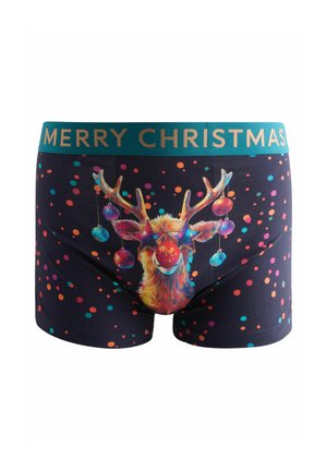 CHRISTMAS NOVELTY - Boxerkalsong - navy reindeer