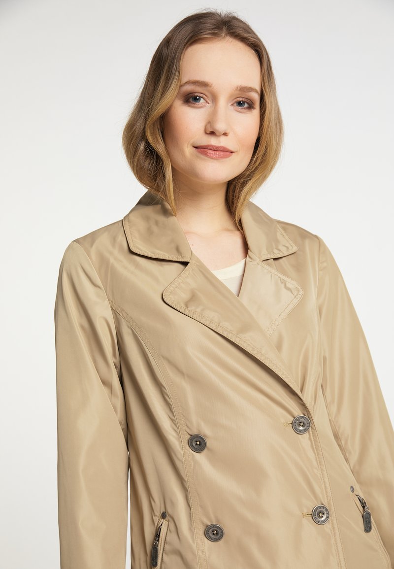 Damen Parkas | DreiMaster DREIMASTER MERRO Klassischer Mantel beige/beige-meliert - HS04688 Damen Parkas | DreiMaster DREIMASTER MERRO Klassischer Mantel beige/beige-meliert - HS04688