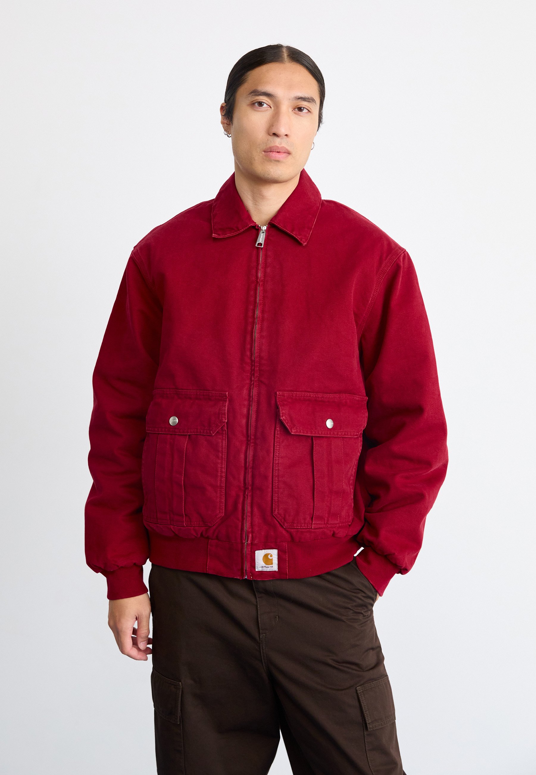Carhartt WIP STANTON JACKET - Light jacket - scarlet stone washed