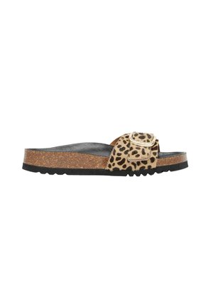 KATHLEEN LEOPARD - Šľapky - brown