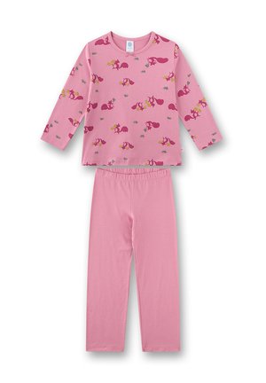 Sanetta, MÄDCHEN-SCHLAFANZUG LANG ROSA EICHHÖRNCHEN SET - Pyjama set - rosa