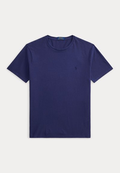 Μπλε ναυτικό κοντομάνικο t-shirt με στρογγυλή λαιμόκοψη και διακριτικό κεντημένο λογότυπο Polo Ralph Lauren στο στήθος.