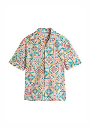 Next, REGULAR FIT - PRINT SHORT SLEEVE SHIRT . - Košeľa - red tile