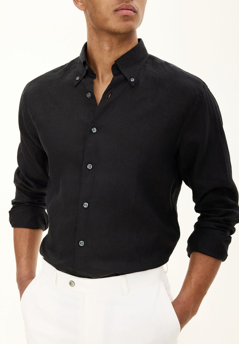 Oscar Jacobson REG FIT BD SIGNATURE - Camicia - black