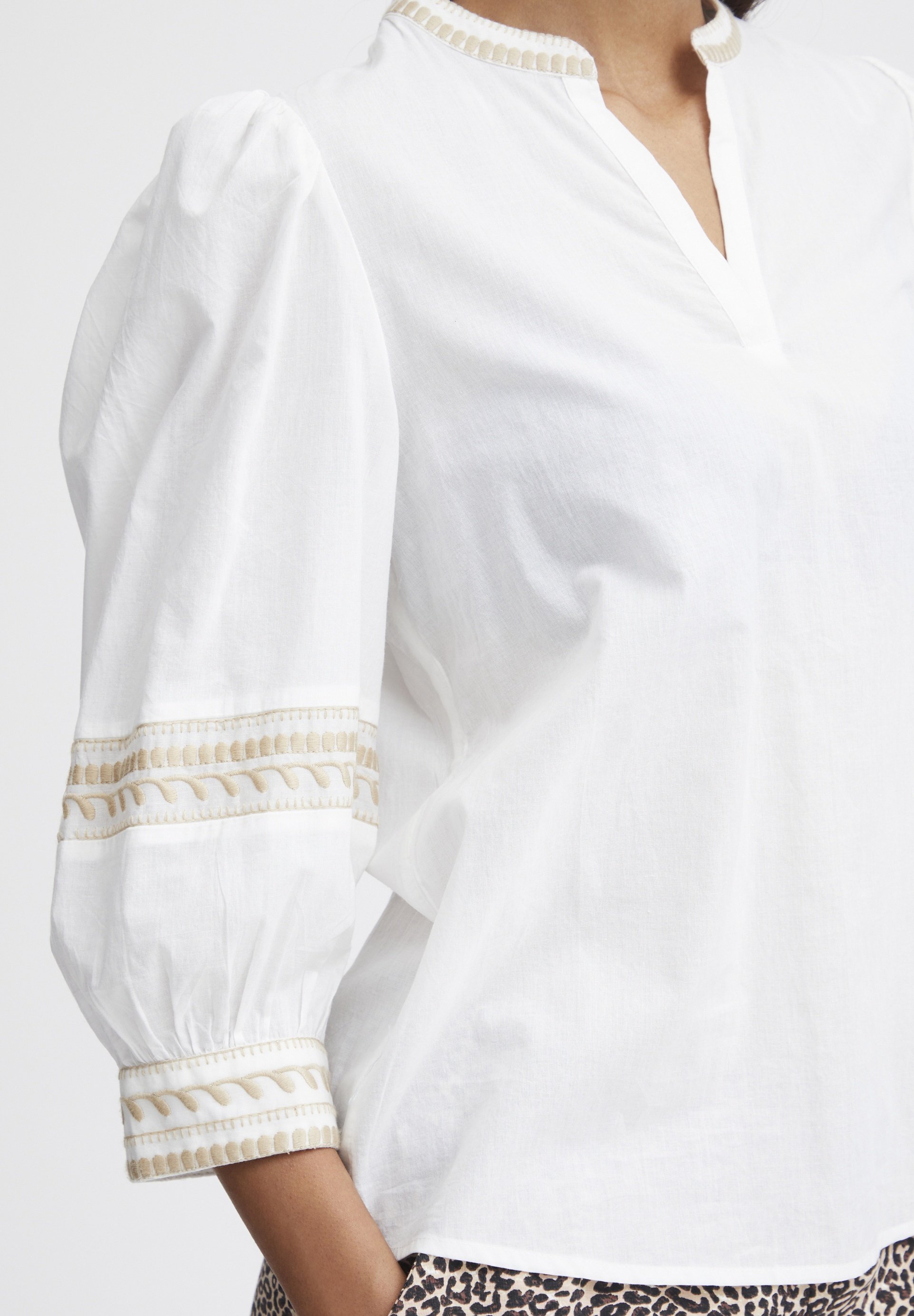 b.young BYJiya - Blouse - humus sun mix/bruin - Zalando.be