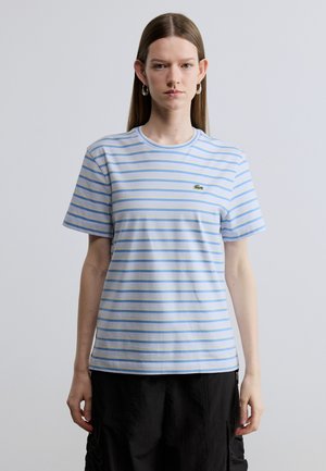 T-shirt print - phoenix blue/turquin blue/yellow