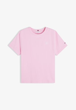 Tommy Hilfiger, TH SCRIPT REG C-NK SS TEE - T-shirt basique - classic pink