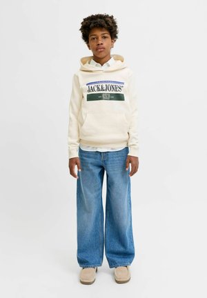 Jack & Jones Junior, JORFREDERIKSBERG GRAPHIC BOX SH JNR - Hoodie - whisper white
