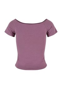 Karl Kani SMALL SIGNATURE  SHOULDER TIGHT - Marškinėliai su spaudiniu - violet
