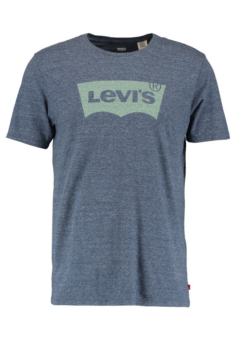 Levi’s® T-shirt print gemêleerd donkerblauw