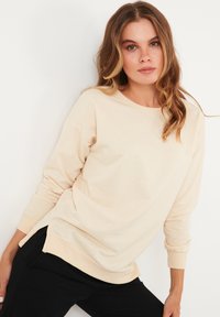 LELA CREW NECK - Sportska majica - stone colored
