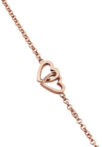 Elli INTERLACING HEART BASIC - Ankelkæder - rose gold-coloured