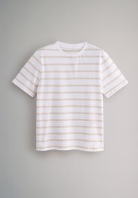 THE SET 4 PACK SHORT SLEEVE  - REGULAR FIT - T-Shirt basic - taupe brown pink cream stripe