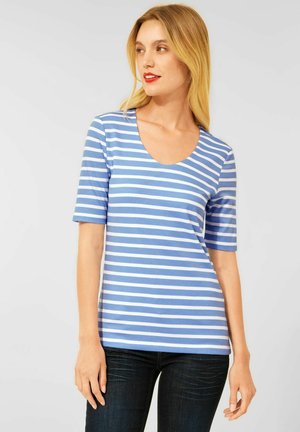 Print T-shirt - blau