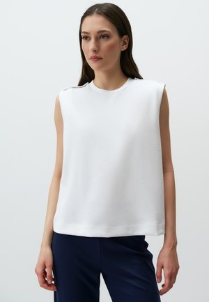 SLEEVELESS CREW NECK  - Top - white